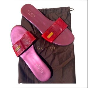 Gucci Vintage Women's Slide Sandals Size 39